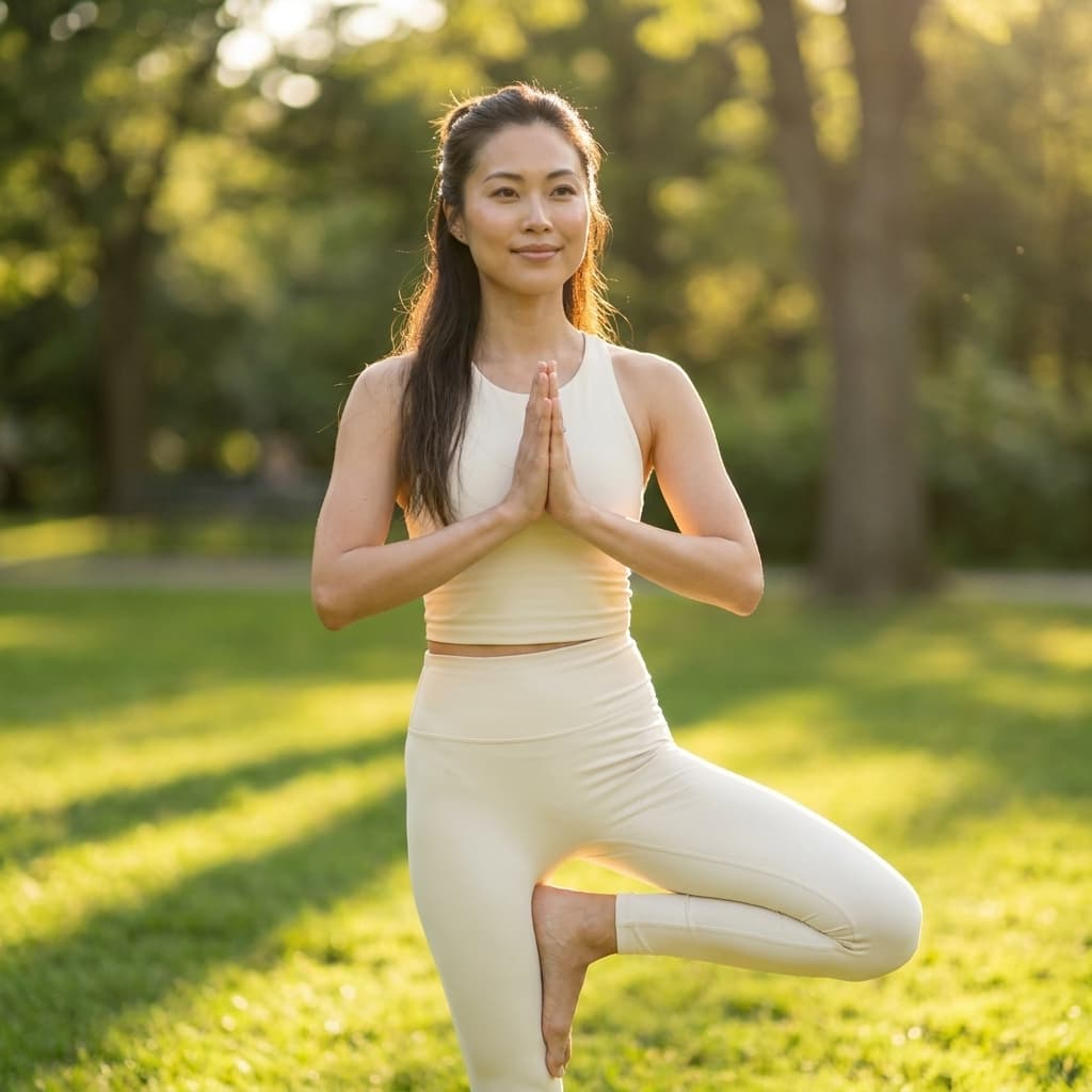 Radiate wellness and beauty from within. Embrace the synergy of skincare and self-care with every graceful movement. Let’s redefine beauty standards together. 🌟 #WellnessInBeauty #AIInspired #RadiantSkin #YogaJourney #BeautyTech
